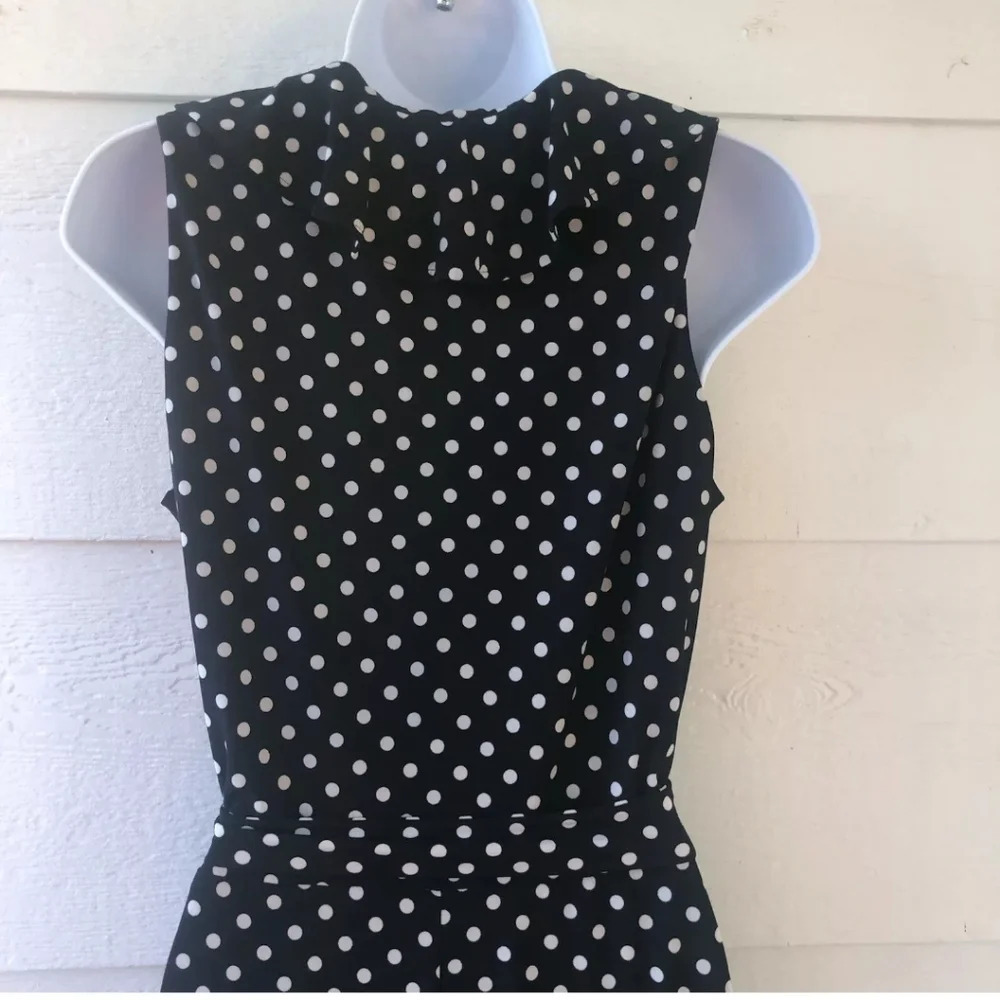 Chaps polkadot summer dress. Navy. Small. NWT - Picture 4 of 8